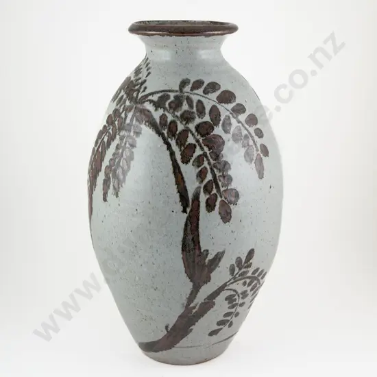 NZ Unknown Artist Pottery Floor Vase