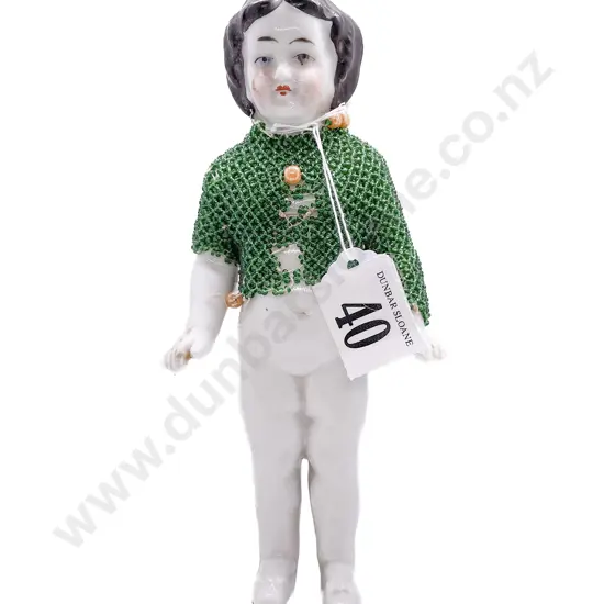 Large Victorian China Frozen Charlotte