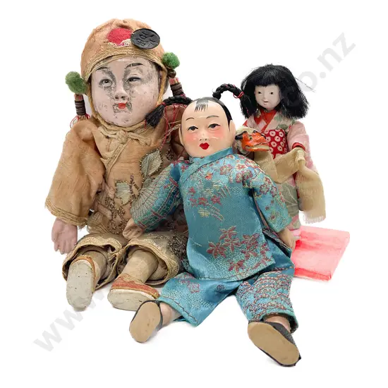 Vintage Chinese Composition Doll