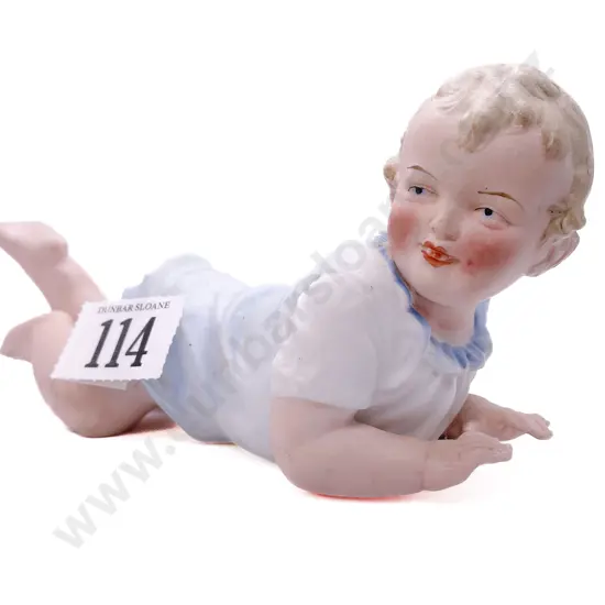 German All Bisque Piano Baby