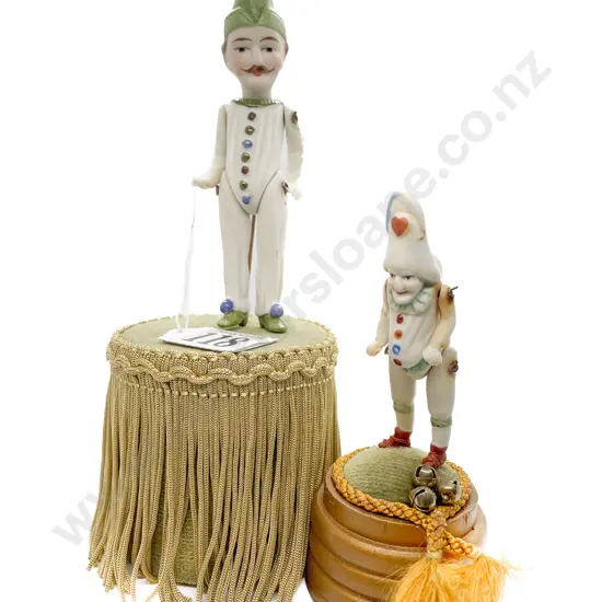 Two All Bisque Punch Type Character Figures