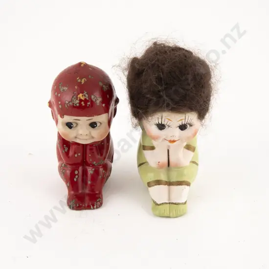 Two C1920s/30s Kewpie Type China Dolls