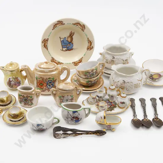 Collection of Nursery China and Miniature Teaset Set