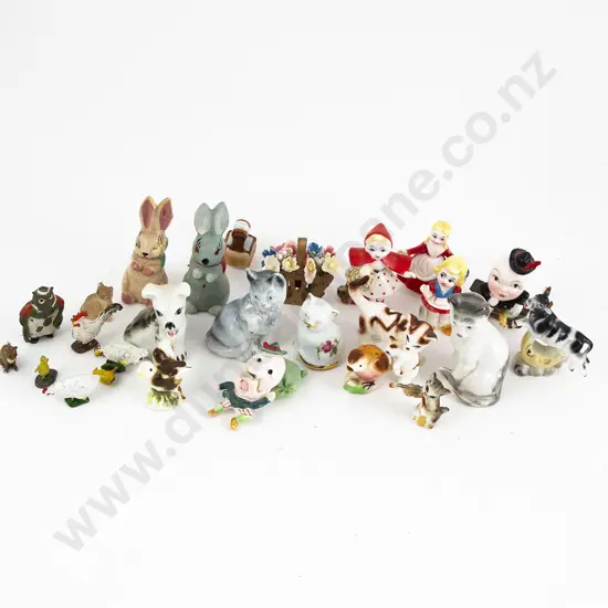 Collection of Nursery Rhyme and Animal China Ornaments