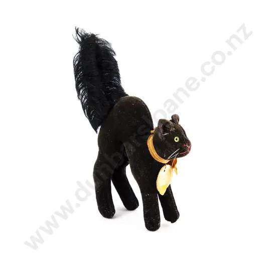 Vintage Steiff Velvet and Plush Black Cat