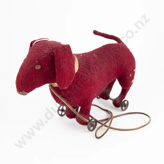 Vintage Pull-a-Long Dog Soft Toy