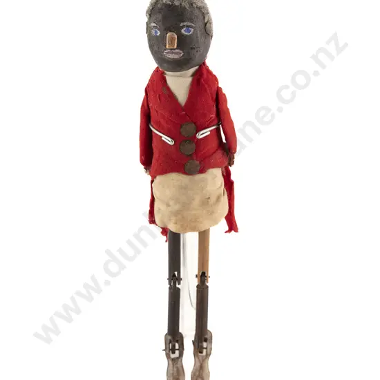 American Folk Art Wooden Crafted Jigger Dancing Doll