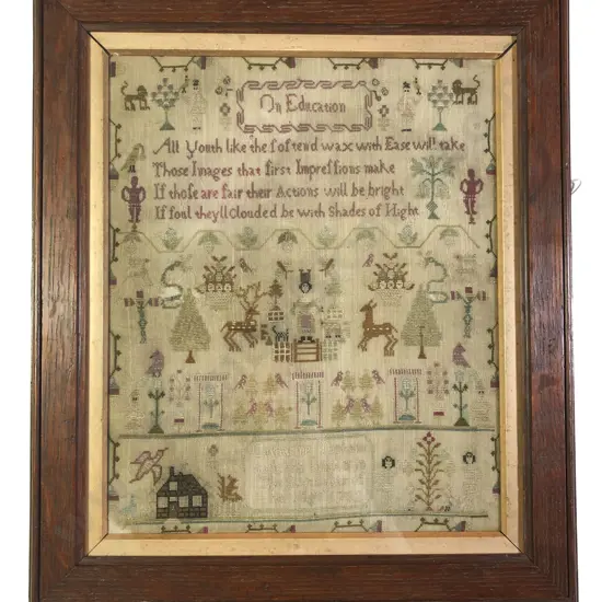 GeoIII 1782 Framed Sampler