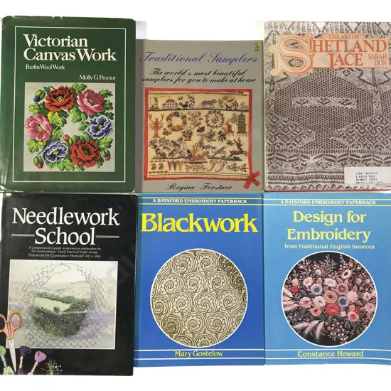 Six Volumes Needlework Assorted