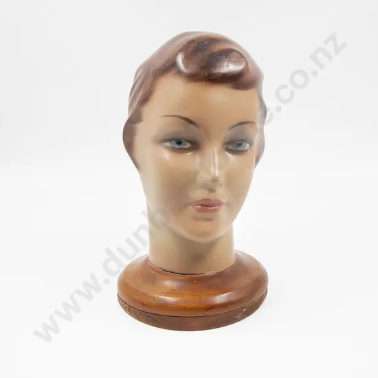 1930s Composition Shop Display Bust 33cm height