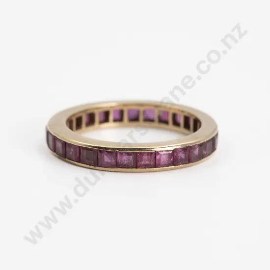 9ct 27stone Ruby Eternity Band