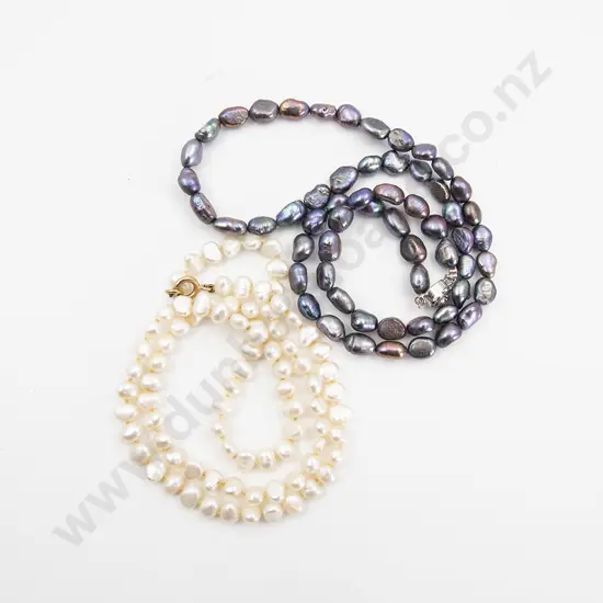 Two Freshwater Pearl Necklaces