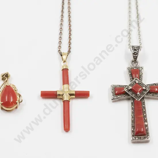 14ct Single Coral Pendant