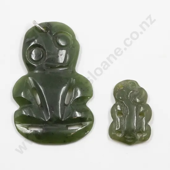 Greenstone Tiki Pendant