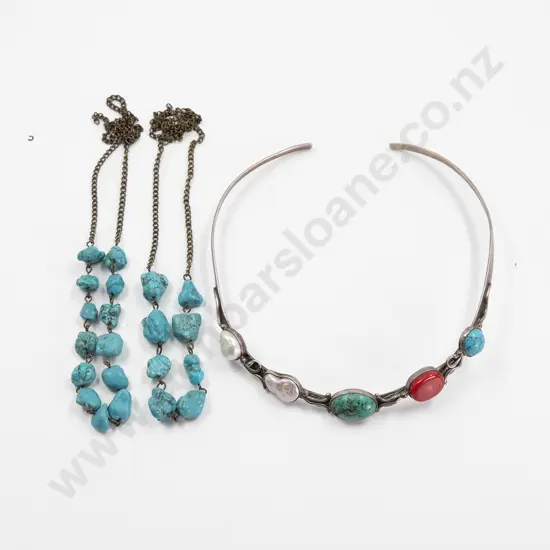 S/S Gem Set Choker