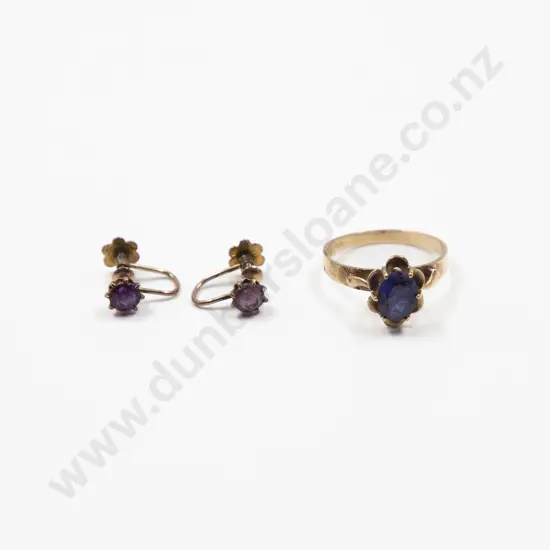 9ct Single Amethyst Dress Ring