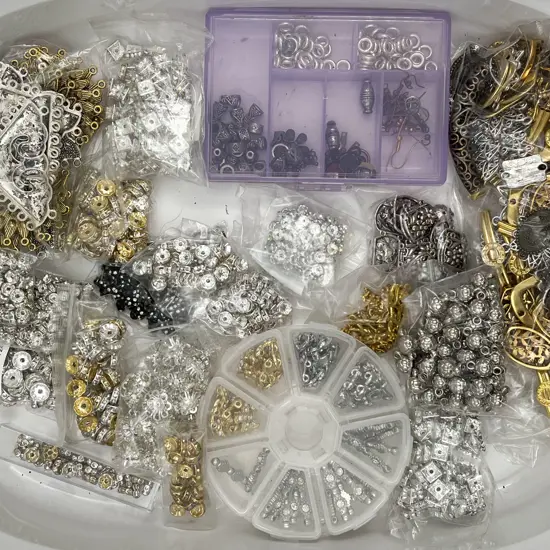 Mixed Selection Metal Beads Spacers & Mounts