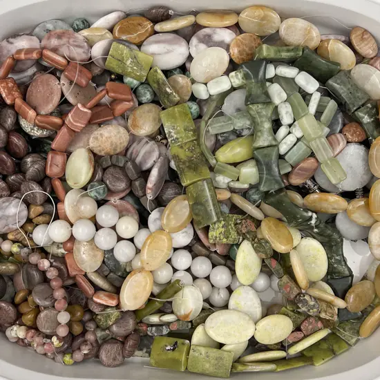 Mixed Jasper & Hardstone Beads