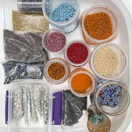 Mixed Collection of Seed Beads