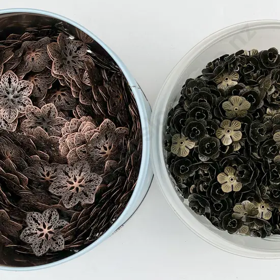 Two Bulk Quantities Flower Head Bead & Jewellery Mounts