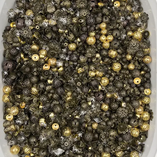 Bulk Quantity Metal Beads & Bead Caps