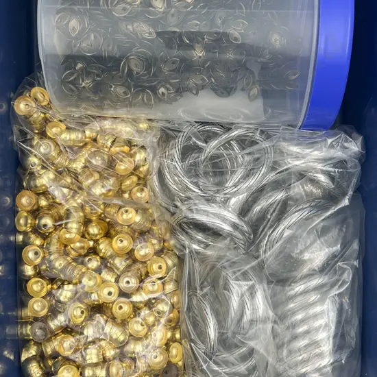 Assorted Metal Bead Caps & Metal Rings