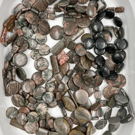 Mixed Hardstone. Semi Strung Beads