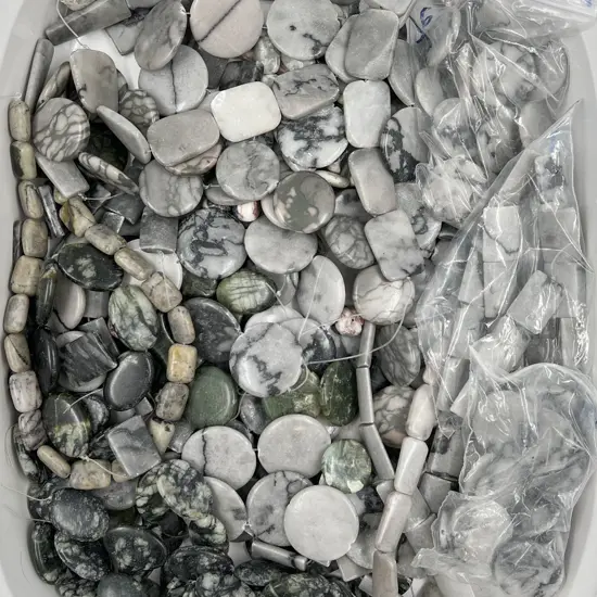 Mixed Hardstone. Semi Strung Beads