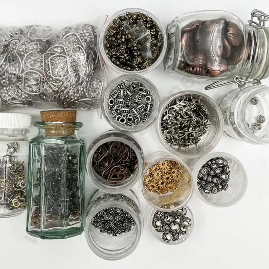 Quantity Mainly Metal Beads & Some Findings