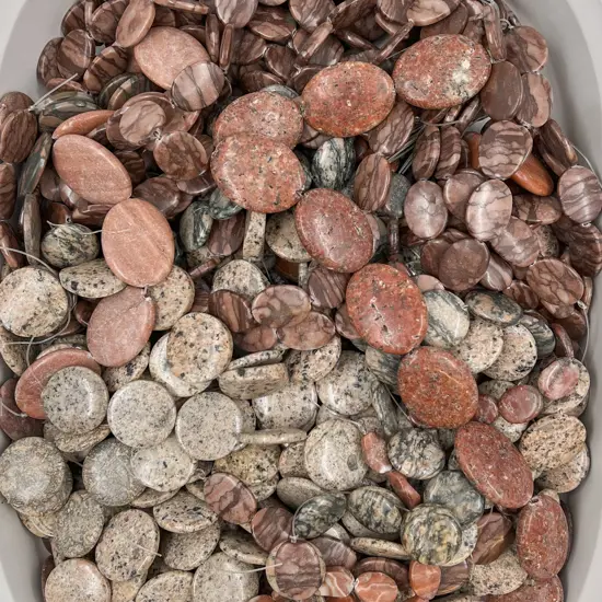 Quantity Various Sized Hardstone Beads