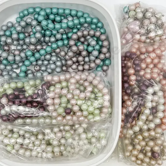 Large Quantity Frosted Finish Composite Beads