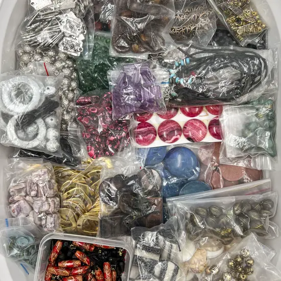 Assorted Beads incl Flat Backs