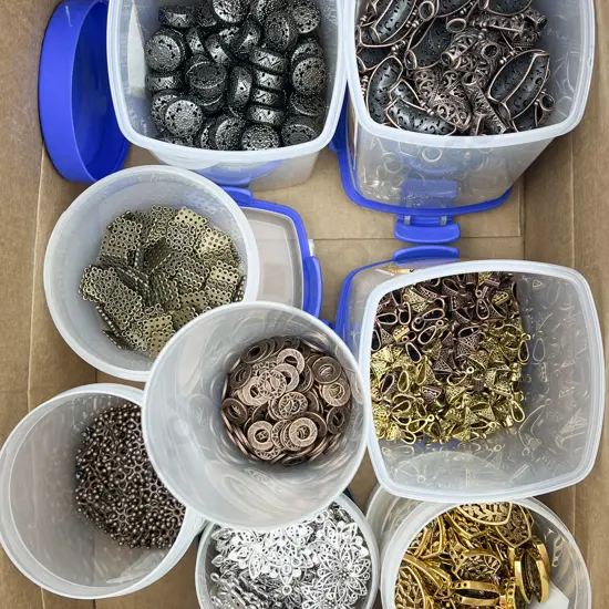 Quantity Metal Jewellery Fittings & Beads