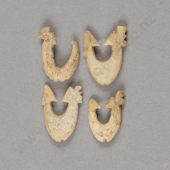 Four Bone Matau (Fish Hooks)