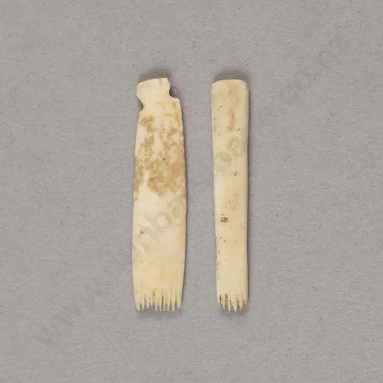 Two Bone Uhi Matarau (Serrated Tattooing Chisels)