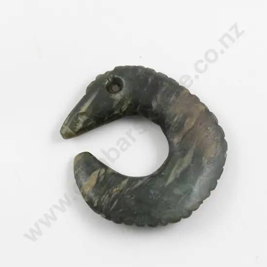 Pre European Pounamu Koropepe Manaia Pendant