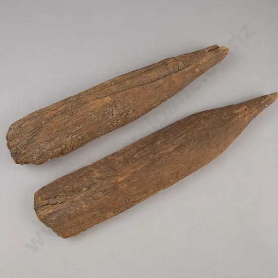 Two Patu Aruhe (Fernroot Beaters)