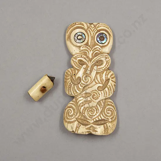 Early 20th Century Whalebone Tiki with Toggle