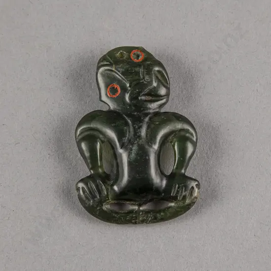 19th Century Small Pounamu Hei Tiki