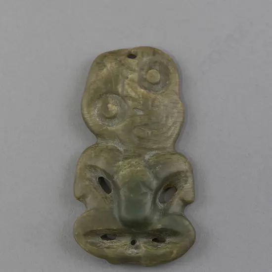 A Good 19th Century Pounamu Hei Tiki