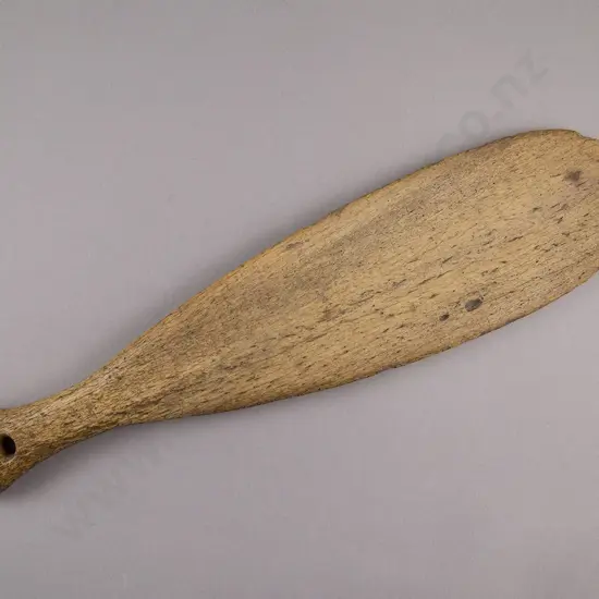 A Pre-European Patu Paraoa (Whalebone Hand Club)