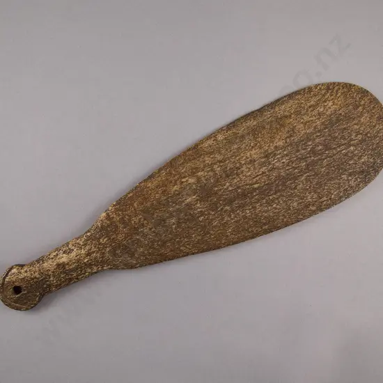 A 19th century  Patu Paraoa (Whalebone Hand Club)