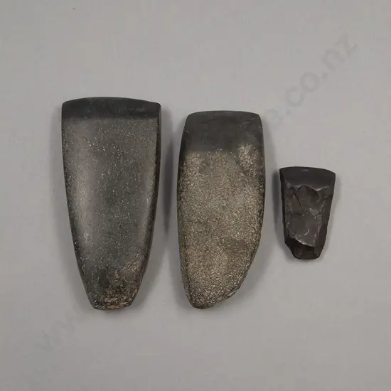 Three Pre-European Toki (Argillite)
