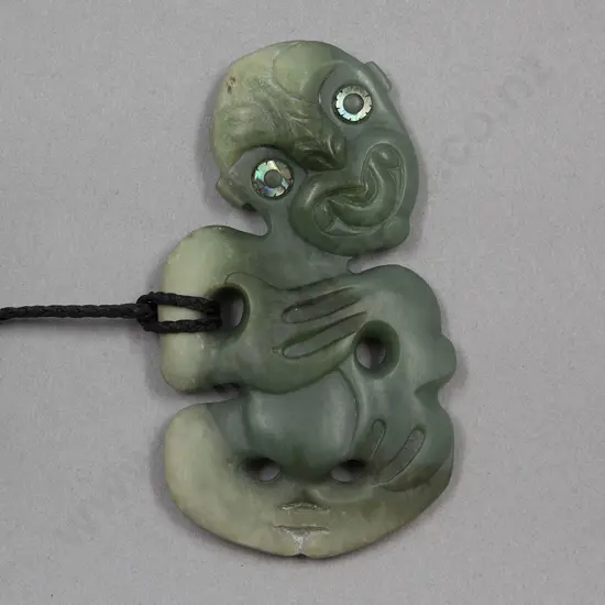 Pounamu Hei Tiki by Scott Parker (Ngati Tama)