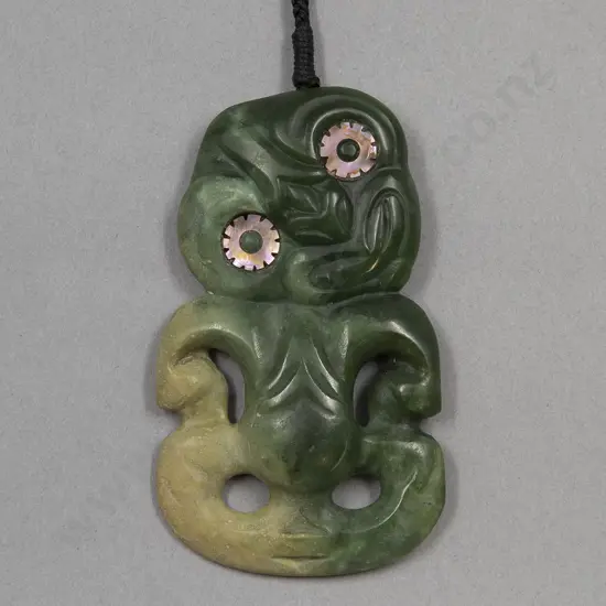 Pounamu Hei Tiki by Scott Parker (Ngati Tama)