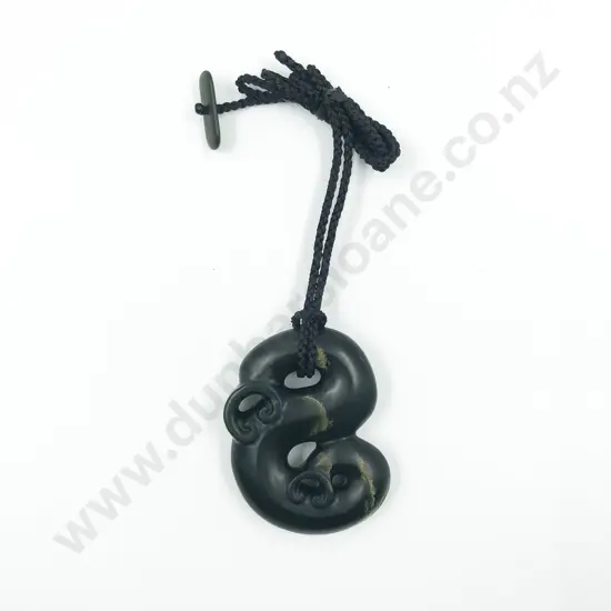 Marsden Flower Jade Pounamu Manaia Pendant by Andy Ruskin