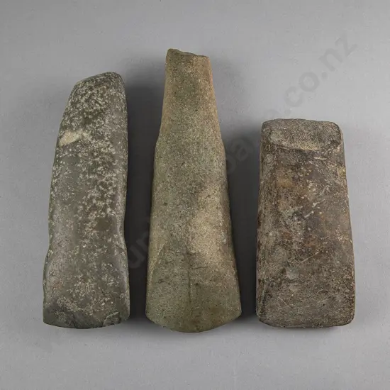 Three Polynesian Adzes