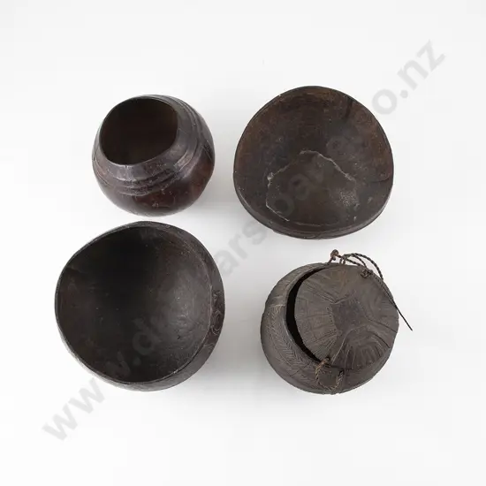 Four Coconut vessels From Tonga