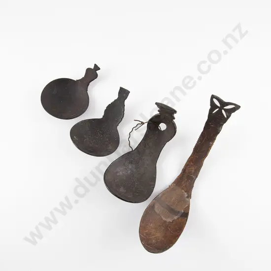 East Timor Four Coconut Spoons