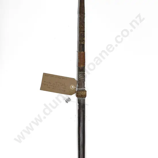 A Bougainville Island Spear with Bone Barbs